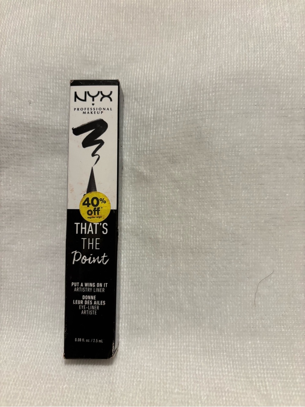New NYX that’s the point black eyeliner put a wing on it